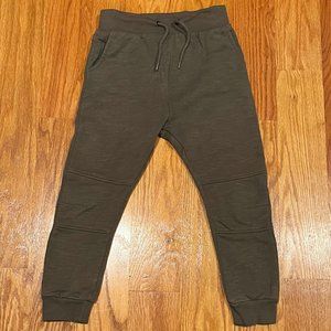 Olive Green Boy's Sweatpants - 6-7 years